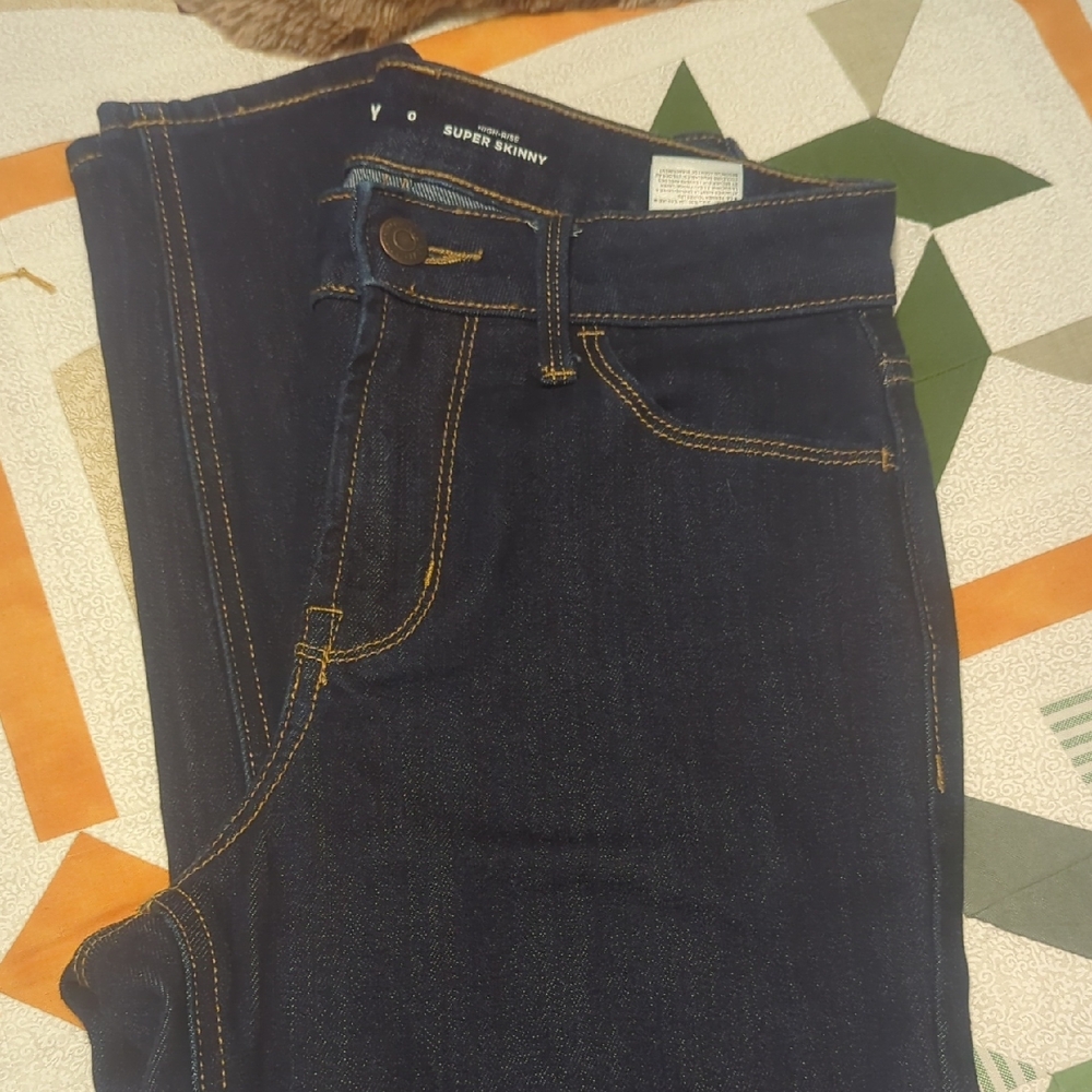 Old Navy Dark Blue Super Skinny Jeans